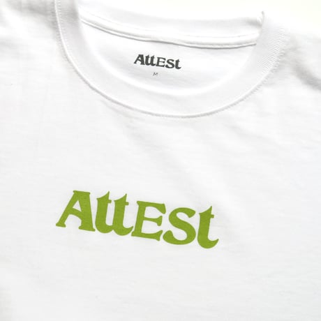 ATTEST LOGO SHORTSLEEVE TEE WHITE