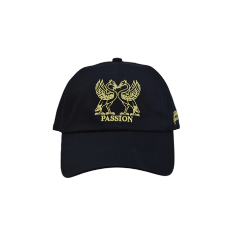 PASSION BIRDS COTTON 6 PANEL CAP BLACK