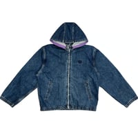 ALWAYS DETACHABLE HOOD DENIM JACKET INDIGO
