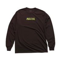 ATTEST LOGO LONGSLEEVE TEE DARK BROWN