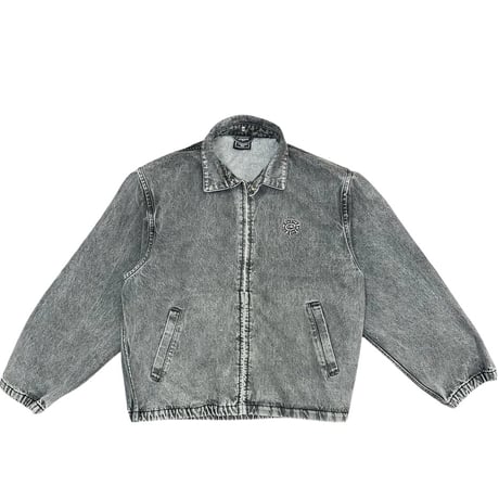 ALWAYS DETACHABLE HOOD DENIM JACKET WASHED GREY