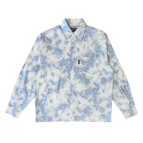 ALWAYS TIE DYE BUSINESS SHIRT BLUE