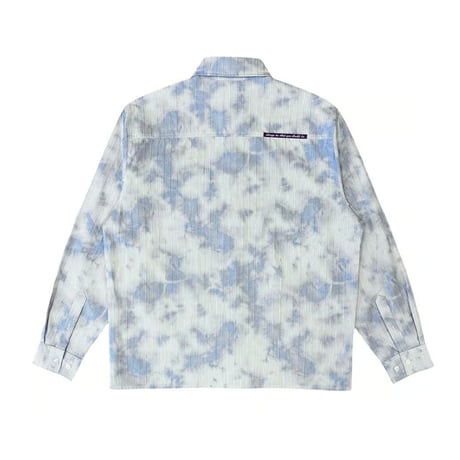 ALWAYS TIE DYE BUSINESS SHIRT BLUE