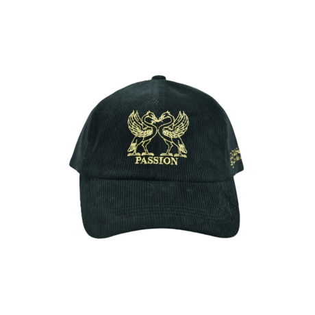 PASSION BIRDS CORD 6 PANEL CAP GREEN