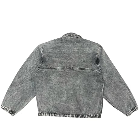ALWAYS DETACHABLE HOOD DENIM JACKET WASHED GREY