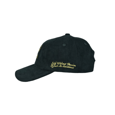 PASSION BIRDS CORD 6 PANEL CAP GREEN