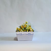 アーティフィシャルフラワー｜小型アレンジ イエローガーデン