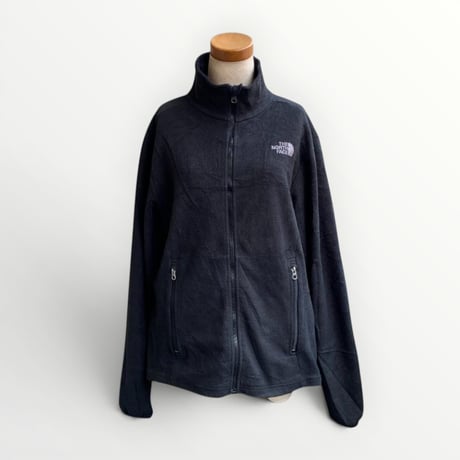 ノースフェイス✨️フリースジャケット 黒 軽量 薄手 登山 フルジップ
