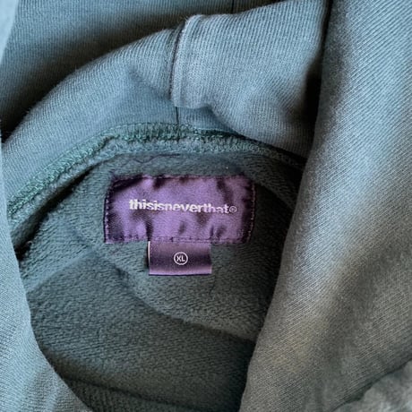 thisisneverthat✨️パーカー XL Y2K 刺繍ロゴ フーディ