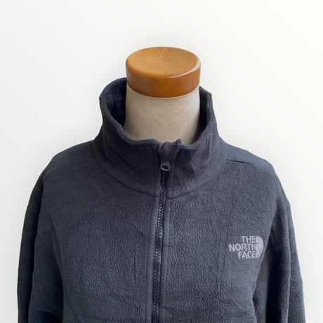 ノースフェイス✨️フリースジャケット 黒 軽量 薄手 登山 フルジップ