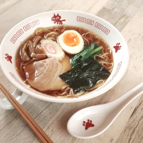 赤巻雷門 6.3切立ニャーメン丼 (レンゲ付）