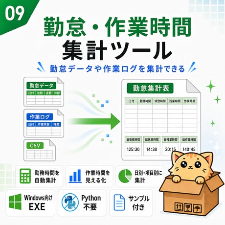 Excel自動化ツール10個セット