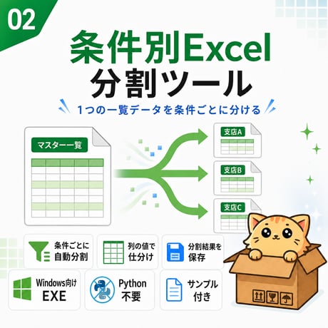 Excel自動化ツール02_条件別Excel分割ツール
