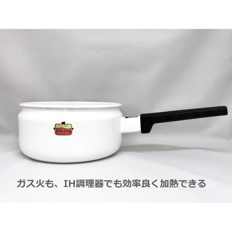 富士ホーロー Fuji Horo ソースパン レッド 18cm Solid SD-18S R