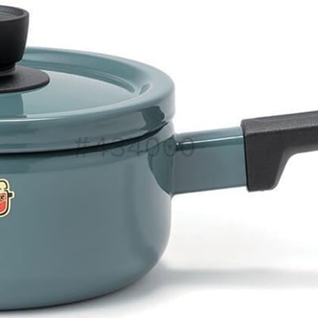 富士ホーロー Fuji Horo ソースパン スモークブルー 18cm Solid SD-18S SB