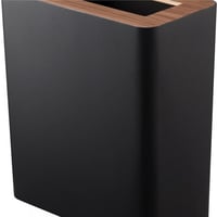山崎実業(Yamazaki) トラッシュカン 角型 ブラウン