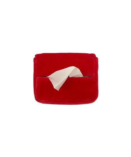 Pouch with tissue case （velor）