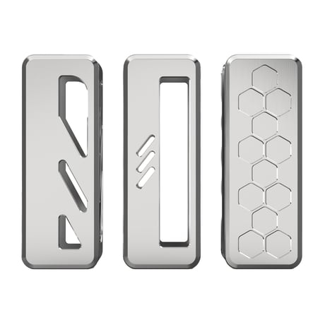 Orca Vape San Dynasty  Battery Cover Silver