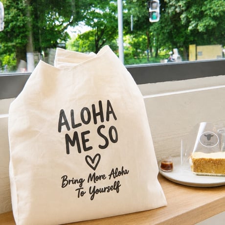 ALOHA ME SO♡エコバッグ(グレー)