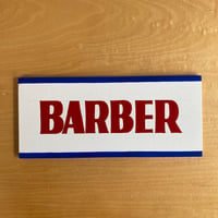 Small Wood Sign “BARBER”