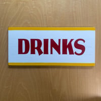 Small Wood Sign “DRINKS”