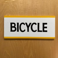 Small Wood Sign “BICYCLE”