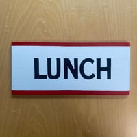 Small Wood Sign “LUNCH”