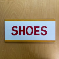 Small Wood Sign “SHOES”