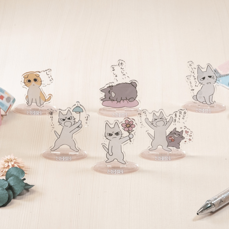ランダムアクリルスタンド（全6種） | しかるねこのおみせ