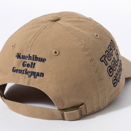 ’47×TOFU GOLF SHOP ロゴ キャップ by Kuchibue Golf Gentleman カーキ