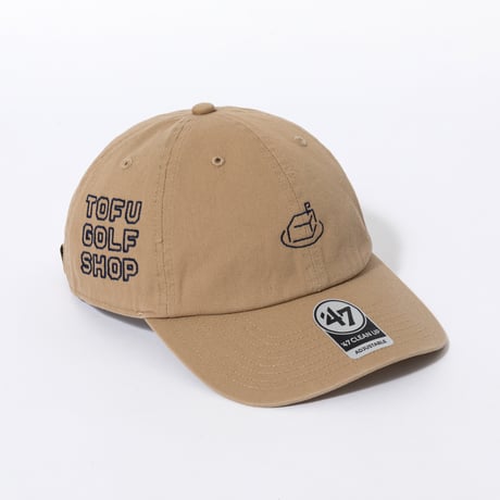 ’47×TOFU GOLF SHOP ロゴ キャップ by Kuchibue Golf Gentleman カーキ