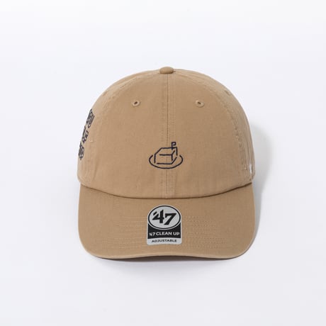 ’47×TOFU GOLF SHOP ロゴ キャップ by Kuchibue Golf Gentleman カーキ