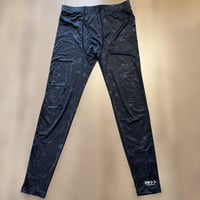 GRATEX 迷彩柄タイツ ブラック 光沢