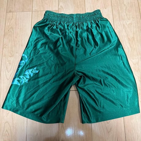 コンバース バスケットボールショートパンツ 緑色 Mサイズ 光沢
