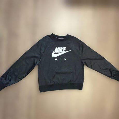 NIKE AIR カットソー クルーネック スウェット サテン レディースM