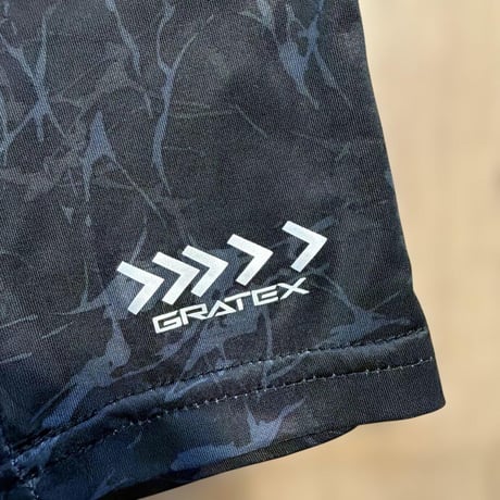 GRATEX 迷彩柄タイツ ブラック 光沢