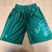 コンバース バスケットボールショートパンツ 緑色 Mサイズ 光沢