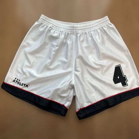 ATHLETA サッカーユニフォーム 上下セット 赤白 4 ソックス付
