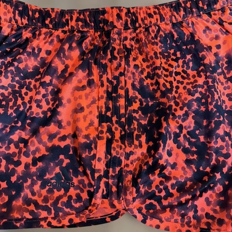 adidas climalite レディース レッド ヒョウ柄 ランニングパンツ