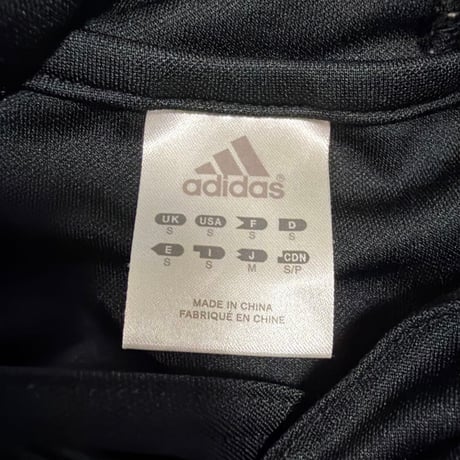 adidas フード付きジャージ上下セット 黒/黄色
