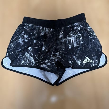 adidas response レディース M ランニングパンツ 黒白
