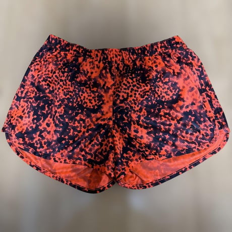 adidas climalite レディース レッド ヒョウ柄 ランニングパンツ