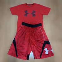 Under Armour セットアップ 上下 レッド MD