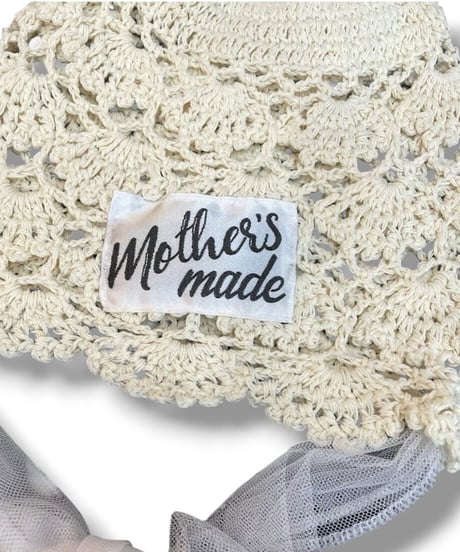 mother's made/マザーズメイド 410801 チュールリボンニットキャップ(アイボリー)  ＊