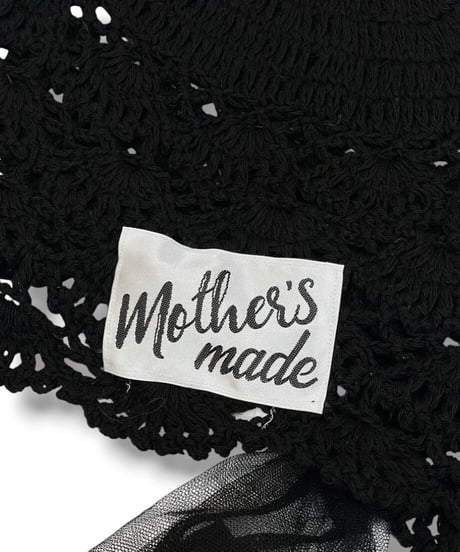 mother's made/マザーズメイド 410801 チュールリボンニットキャップ(黒)  ＊