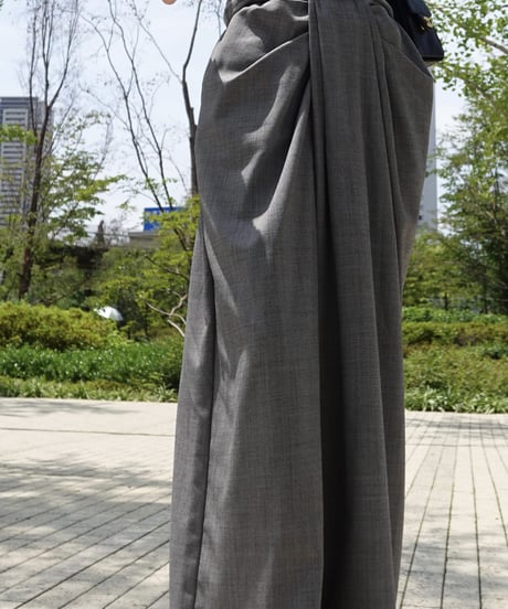 【3】Front Drape Pants(Gray)