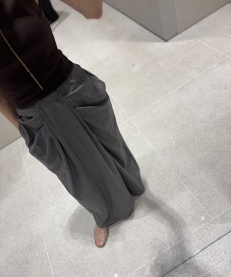 【3】Front Drape Pants(Gray)