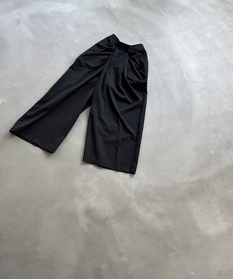 【3】Front Drape Pants(Black)