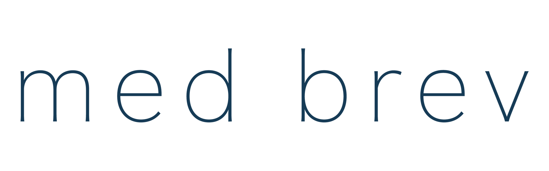 med brev