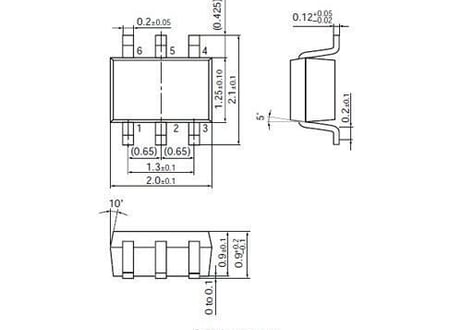 半導体RFリレー GN04017N  0.1GHz-2.0GHz P1:31dBm DC3V Panasonic 【特価品】